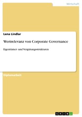 Wertrelevanz von Corporate Governance