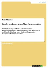 Kundenwirkungen von Mass Customization