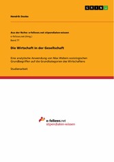 Die Wirtschaft in der Gesellschaft