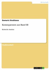 Konsequenzen aus Basel III