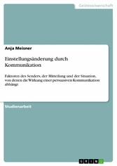 Einstellungsänderung durch Kommunikation