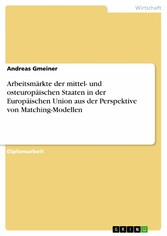 Arbeitsmärkte der mittel- und osteuropäischen Staaten in der Europäischen Union aus der Perspektive von Matching-Modellen