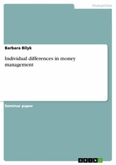 Individual differences in  money management