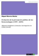 Evolución de la percepción pública de las biotecnologías (1995 - 2005)