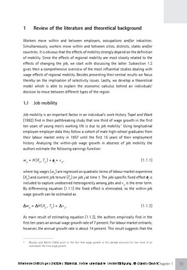 Interregional Wage Differentials and the Effects of Regional Mobility on Earnings of Workers in G.