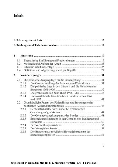 Der Streit um die Hochschulrahmengesetzgebung des Bundes