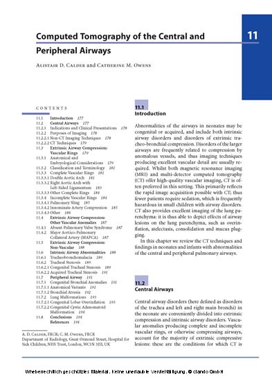 Radiological Imaging of the Neonatal Chest