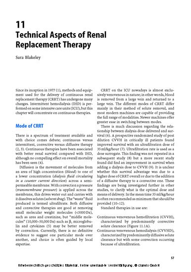 Renal Failure and Replacement Therapies