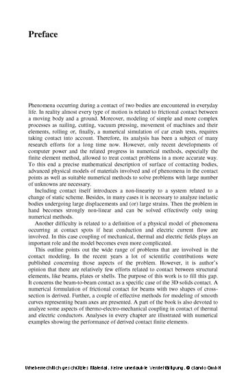 Finite Element Analysis of Beam-to-Beam Contact