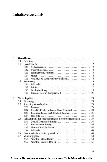 Statistische Versuchsplanung