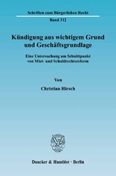 Kündigung aus wichtigem Grund und Geschäftsgrundlage.