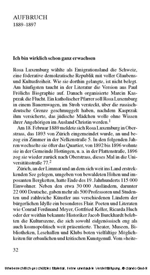 Rosa Luxemburg. Im Lebensrausch, trotz alledem