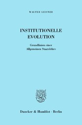 Institutionelle Evolution.