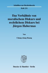 Das Verhältnis von moralischem Diskurs und rechtlichem Diskurs bei Jürgen Habermas.