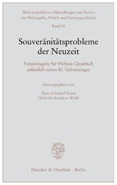 Souveränitätsprobleme der Neuzeit.