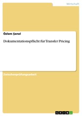 Dokumentationspflicht für Transfer Pricing