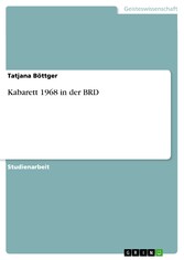 Kabarett 1968 in der BRD