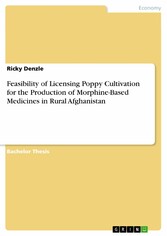 Feasibility of Licensing Poppy Cultivation for the Production of Morphine-Based Medicines in Rural Afghanistan