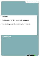 Einführung in das Neues Testament