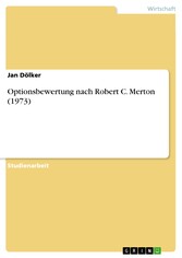 Optionsbewertung nach Robert C. Merton (1973)