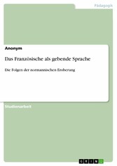 Das Französische als gebende Sprache