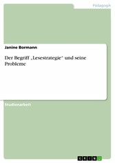 Der Begriff 'Lesestrategie' und seine Probleme