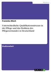 Unterschiedliche Qualifikationsniveaus in der Pflege und das Problem des Pflegenotstandes in Deutschland