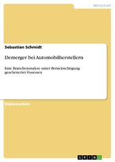 Demerger bei Automobilherstellern