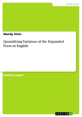 Quantifying Variation of the Expanded Form in English