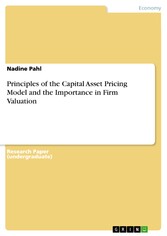 Principles of the Capital Asset Pricing Model and the Importance in Firm Valuation