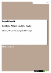 Goldene Aktien und EG-Recht