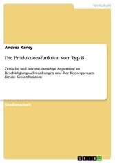 Die Produktionsfunktion vom Typ B