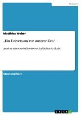 'Ein Universum vor unserer Zeit'