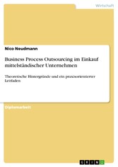 Business Process Outsourcing im Einkauf mittelständischer Unternehmen