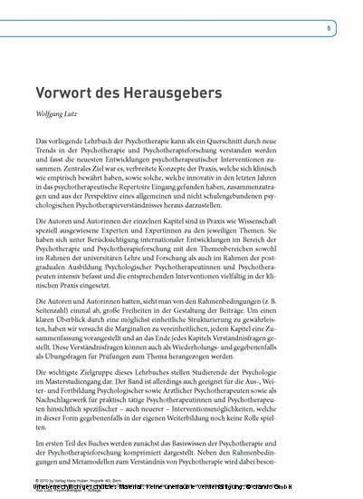 Lehrbuch Psychotherapie