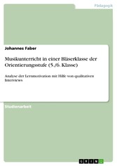 Musikunterricht in einer Bläserklasse der Orientierungsstufe (5./6. Klasse)