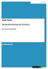 Medienforschung im Hörfunk