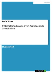 Unterhaltungsfunktion von Zeitungen und Zeitschriften