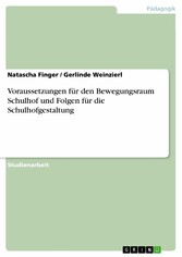 Voraussetzungen für den Bewegungsraum Schulhof und  Folgen für die Schulhofgestaltung