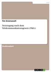 Netzzugang nach dem Telekommunikationsgesetz (TKG)