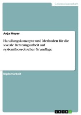 Handlungskonzepte und Methoden für die soziale Beratungsarbeit auf systemtheoretischer Grundlage