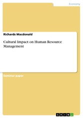 Cultural Impact on Human Resource Management