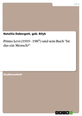 Primo Levi (1919 - 1987) und sein Buch 'Ist das ein Mensch?'