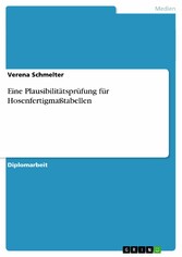 Eine Plausibilitätsprüfung für Hosenfertigmaßtabellen