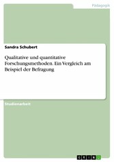 Qualitative und quantitative Forschungsmethoden. Ein Vergleich am Beispiel der Befragung