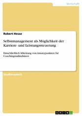 Selbstmanagement als Möglichkeit der Karriere- und Leistungssteuerung