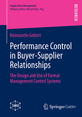 Performance Control in Buyer-Supplier Relationships