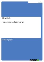 Hyponymy and meronymy