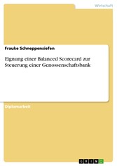 Eignung einer Balanced Scorecard zur Steuerung einer Genossenschaftsbank