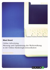 Online Advertising. Messung und Optimierung der Werbewirkung in der Online-Marketingkommunikation